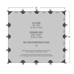 Durarig Heavy Duty Tarp 24x24 (7.2x7.0m) -CAMPING PLUS Shop 24x24 e1676864397339