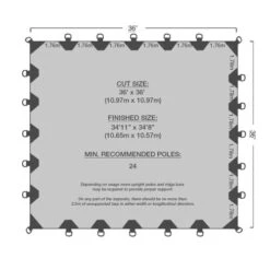 Durarig Heavy Duty Tarp 36x36 (10.65x10.57m) 7 Durarig Heavy Duty Tarp 36x36 (10.65x10.57m) -CAMPING PLUS Shop 36x36 e1676864348231