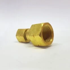 3/8" LH Female To POL Female Gas Bottle Adapter