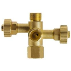 Companion 3/8 LH Double Adapter With Taps