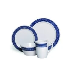 Campfire Melamine Dinner Set 16 Piece - Blue Moon