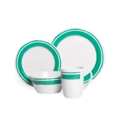 Campfire Melamine Dinner Set 16 Piece - Ocean Spray