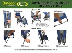 Daydreamer Sun Lounge Chair 19 Daydreamer Sun Lounge Chair -CAMPING PLUS Shop Daydreamer instruction e1605759464238
