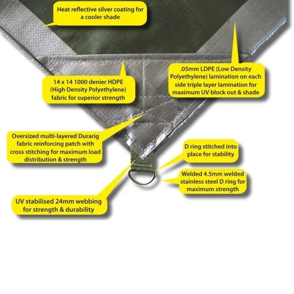 Durarig Heavy Duty Tarp 10x12 (2.90mx3.48m) 3 Durarig Heavy Duty Tarp 10x12 (2.90mx3.48m) - Image 3