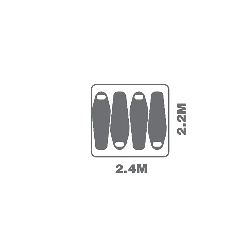 Oztrail Fast Frame 4 Person Tent 2 Oztrail Fast Frame 4 Person Tent - Image 2