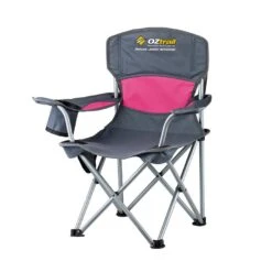 Oztrail Deluxe Junior Chair -CAMPING PLUS Shop juniour chair piink