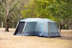 Oztrail Fast Frame Lumos 12 Person Tent -CAMPING PLUS Shop lumos 12 8 e1601359774417
